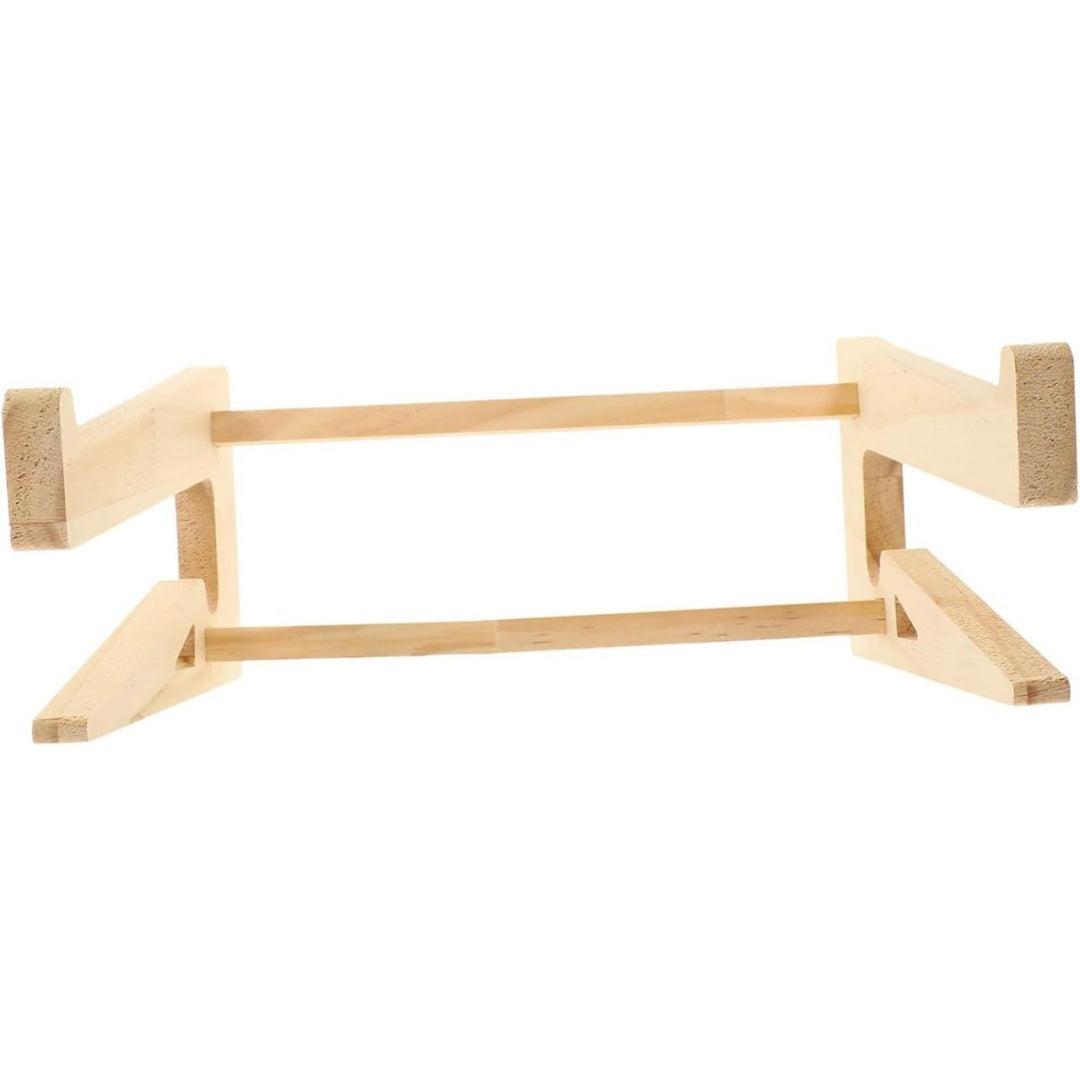 Zuverlaessiges Laptopstaender aus Holz fuer Reisen