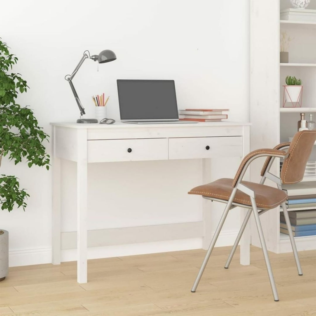 Schreibtisch aus Acryl mit Transparentes Eigenschaften fuer Homeoffice