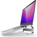 Platzsparendes Laptopstaender fuer private aus Aluminium